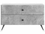 Bedside Cabinet with Drawer Concrete Grey 62 x 34.5 x 47.5 cm 895468