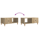 Coffee Table Sonoma Oak 90 x 50 x 40 cm Engineered Wood 894267