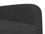 Armchair Dark Grey Faux Lamb Fleece 42043409