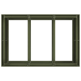 Planter Olive Green 120x80x80 cm Steel 860790