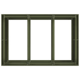 ZNTS Planter Olive Green 120x80x80 cm Steel 860790