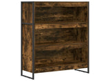 Book Cabinet Smoke Oak 80 x 30 x 121 cm Engineered Wood 886416