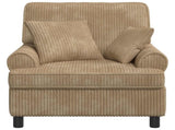 XL Armchair with Cushions Taupe 1.5 Lines Fabric 42043482