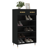 Shoe Cabinet Black 60x35x105 cm Engineered Wood 829589