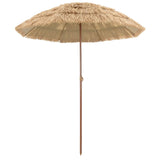 Beach Parasol Natural 160 x 160 x 196 cm Polyester and Steel 42006676