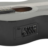 Western Classical Cutaway Guitar with Equalizer 6 Strings Black 70138