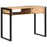 ZNTS Desk 100x50x75 cm Solid Rough Wood Mango 4015931