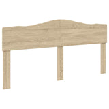 Bed Frame with Headboard Sonoma 200 x 200 cm Solid Pine Wood 3412855