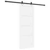 Sliding Door ORKDAL White 78 x 202 cm Solid Pine Wood 3333639