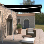 Manual Retractable Awning with LED 300x250 cm Anthracite 3069504