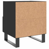 Bedside Cabinets 2 pcs Black 40x35x47.5 cm Engineered Wood 827487