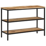 Console Table 100x35x70 cm Solid Rough Wood Mango 374073