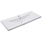 ZNTS 2 Piece Bathroom Furniture Set Ceramic and Engineered Wood 3307661
