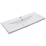 ZNTS 2 Piece Bathroom Furniture Set Ceramic and Engineered Wood 3307661