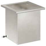 Garden Planter with LED Silver 30 x 30 x 30 cm Stainless Steel 8008064