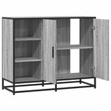 Sideboard Grey Sonoma 92x35x76 cm Engineered Wood 849022