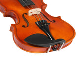 GV100 4/4 Acoustic Violin Case Bow Rosin Strings Tuner Shoulder Rest Natural 11662510