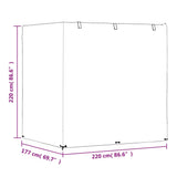 Swing Bench Cover 12 Eyelets 220x177x220 cm Polyethylene 319332