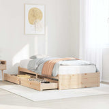 Bed Frame without Mattress 90x190 cm Single Solid Wood Pine 3301648