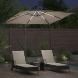 Umbrella Taupe 249 x 249 x 250 cm Polyester and Aluminium 42003402