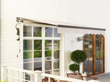 2.5 x 2m Electric Awning with Remote Controller, Aluminium Frame DIY Retractable Awning, UV30 Sun T3398P327949