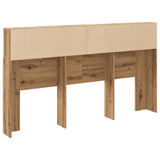 Headboard Cabinet Artisan Oak 180x19x103.5 cm Engineered Wood 856873