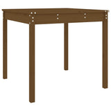 Garden Table Honey Brown 82.5x82.5x76 cm Solid Wood Pine 823965