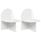 Bedside Table 2 pcs High Gloss White 48 x 49 x 65 cm 8001122