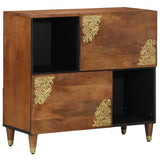 Sideboard with Shelf Brown 80 x 33 x 75 cm Solid Mango Wood 4018763