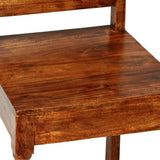 Dining Chair Set of 4 Different shades of brown 275271