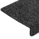 ZNTS Stair Mats Self-adhesive 30 pcs Grey 65x21x4 cm 3365692