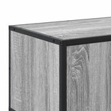 TV Cabinet Grey Sonoma 100x35x41 cm Engineered Wood and Metal 848837