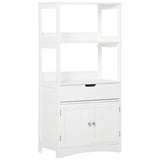 Bathroom Floor Cabinet, Free Standing Kitchen Cupboard with Shelves, Drawer and Doors, Storage T3398P342223