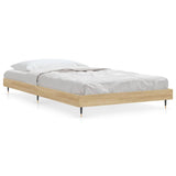 Bed Frame without Mattress Sonoma Oak 100x200 cm Engineered Wood 832160