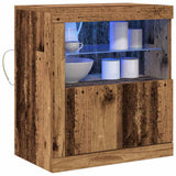 LED Sideboard Brown 60.5 x 37 x 67 cm Engineered Wood 863012