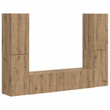 TV Cabinet Set 6 pcs Artisan Oak Engineered Wood 3409113
