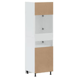 Kitchen Cupboard Kalmar High Gloss White Engineered Wood 853629