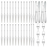 Fence Post Other 26 pcs Silver 3.2 x 3.2 x 60 cm Steel 3350199