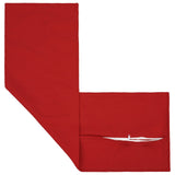 Cushion with Pillow HOUTEN 2 pcs Red Faux Linen 934292