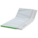 Mattress Topper White and Green 90 x 200 x 6 cm Jaquard Fabric 4106157