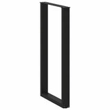Bar Table Legs U-Shaped 2 pcs Black 60x cm Steel 4013248