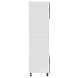 Oven Cabinets 2 pcs Kalmar Black Engineered Wood 3315032