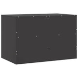 TV Cabinets 2pcs Black 67x39x44 cm Steel 841740