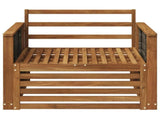 Outdoor Middle Sofa Solid Acacia Wood Natural 3438933