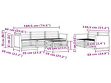 Sofa Sets 6 pcs Solid Acacia Wood 3384010