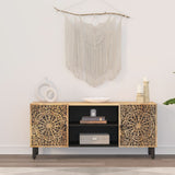 TV Cabinet 105x33x46 cm Solid Wood Mango 358212
