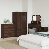 Storage Cabinet Brown Oak 80 x 31 x 81 cm Engineered Wood 888854