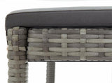 5 Piece Garden Bar Set Grey Solid Wood Acacia and Poly Rattan 3295299