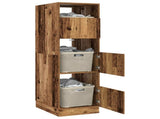 Laundry Cabinet with Storage with Door Old Wood Engineered wood 3422798