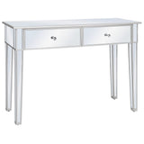 Mirrored Console Table MDF and Glass 106.5x38x76.5 cm 246660